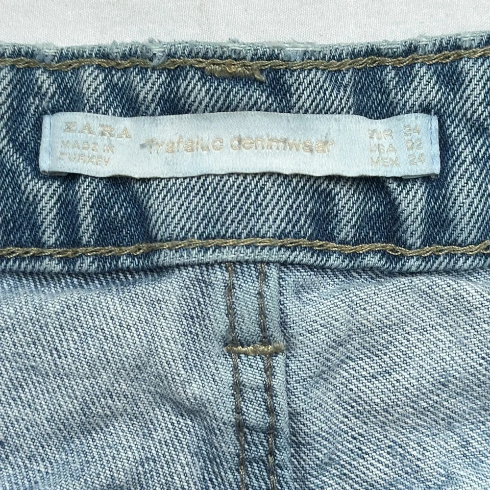 ZARA Distressed Denim Shorts
